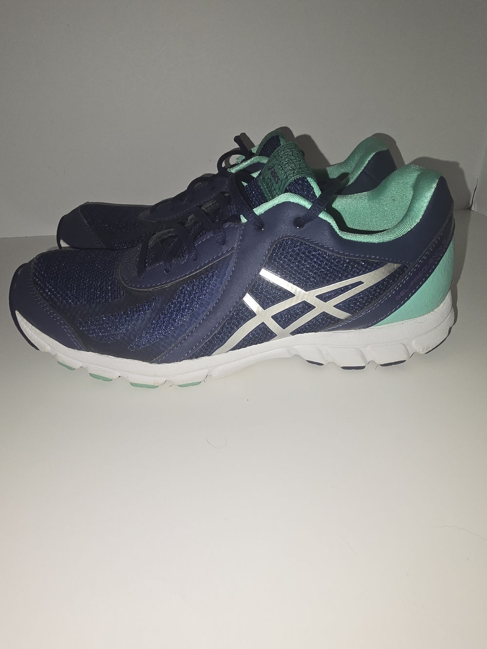 🩵 ASICS GEL-Frequency 3 Walking Shoes | Women's Size 7 | Navy/Mint